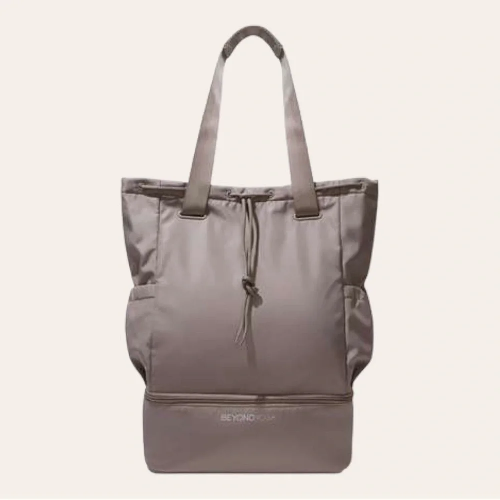BEYOND YOGA Convertible Gym Bag / Backpack / Tote in BIRCHWOOD (tan) | NEW - Picture 3 of 11